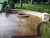 Old Granite Seamless Stamped Patio with Border